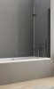 New Trendy New Soleo Black parawan nawannowy 2-skrzydłowy 100x140 cm prawy przejrzyste P-0042